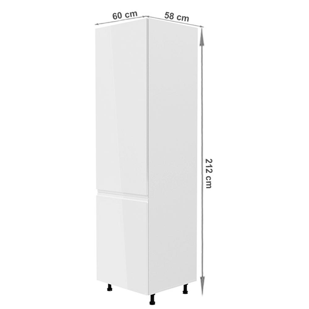 AURORA fehér mdf magasszekrény balos 60cm
