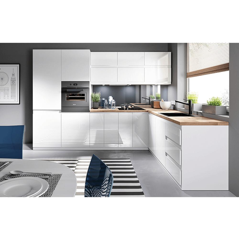 AURORA fehér mdf magasszekrény balos 40cm
