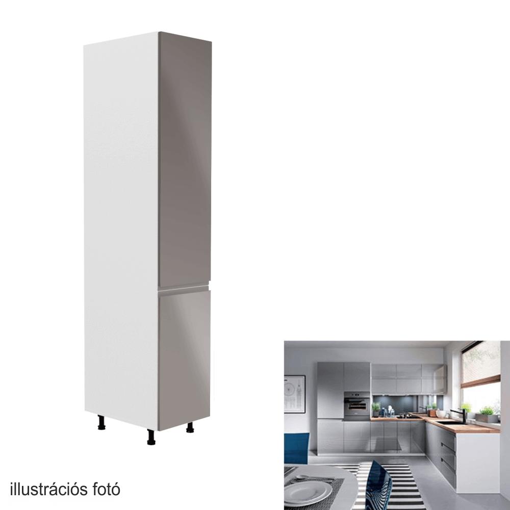 AURORA szürke mdf magasszekrény jobbos 40cm