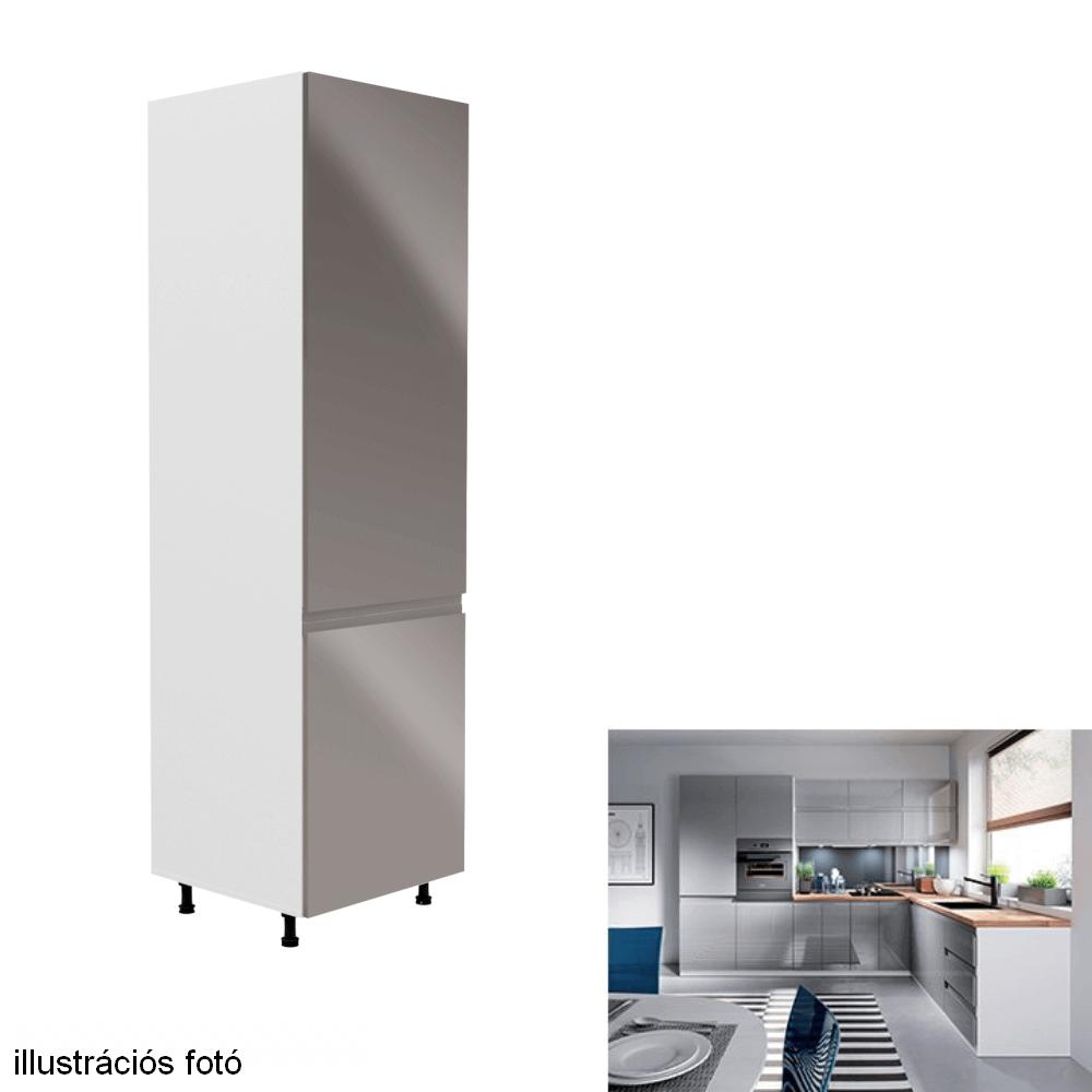 AURORA szürke mdf magasszekrény jobbos 60cm