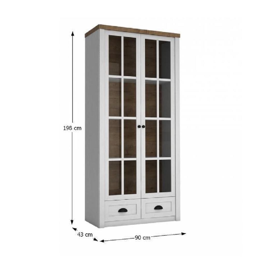 PROVANCE C barna mdf vitrin