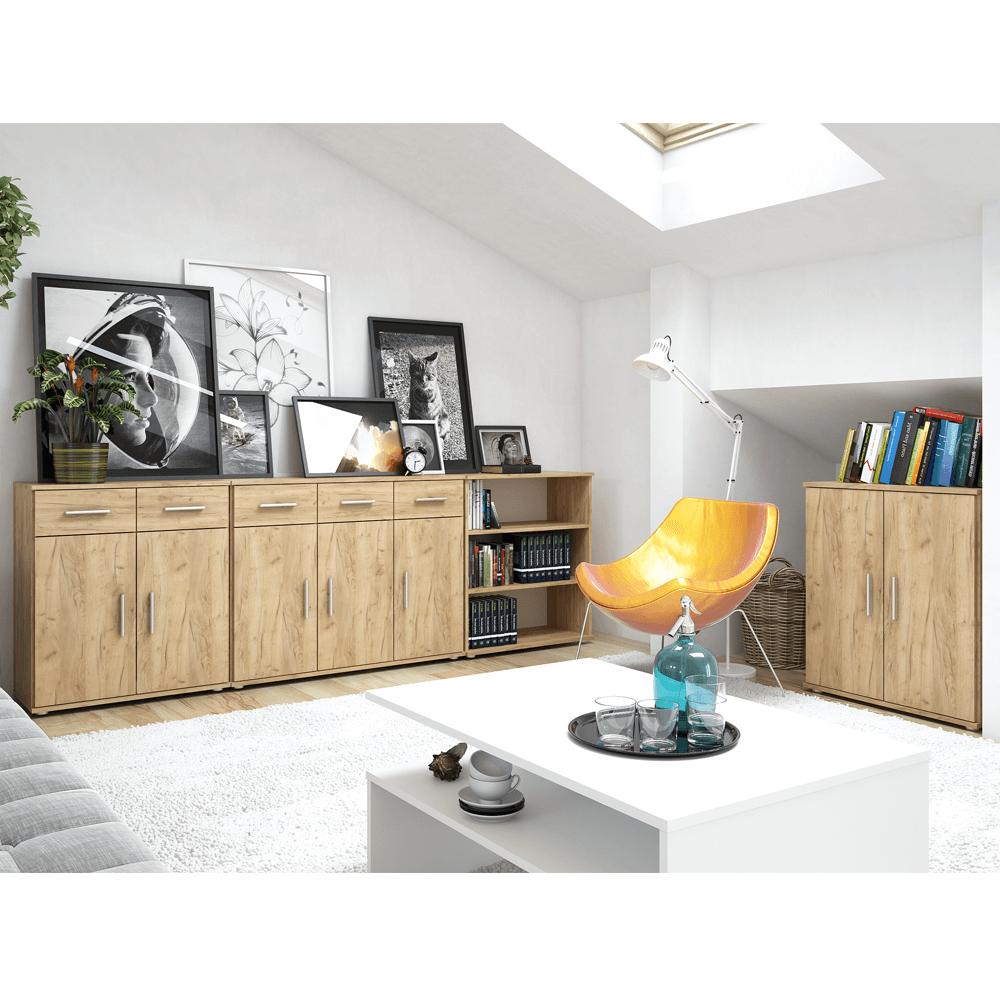 RESITA III artisan tölgy barna mdf komód