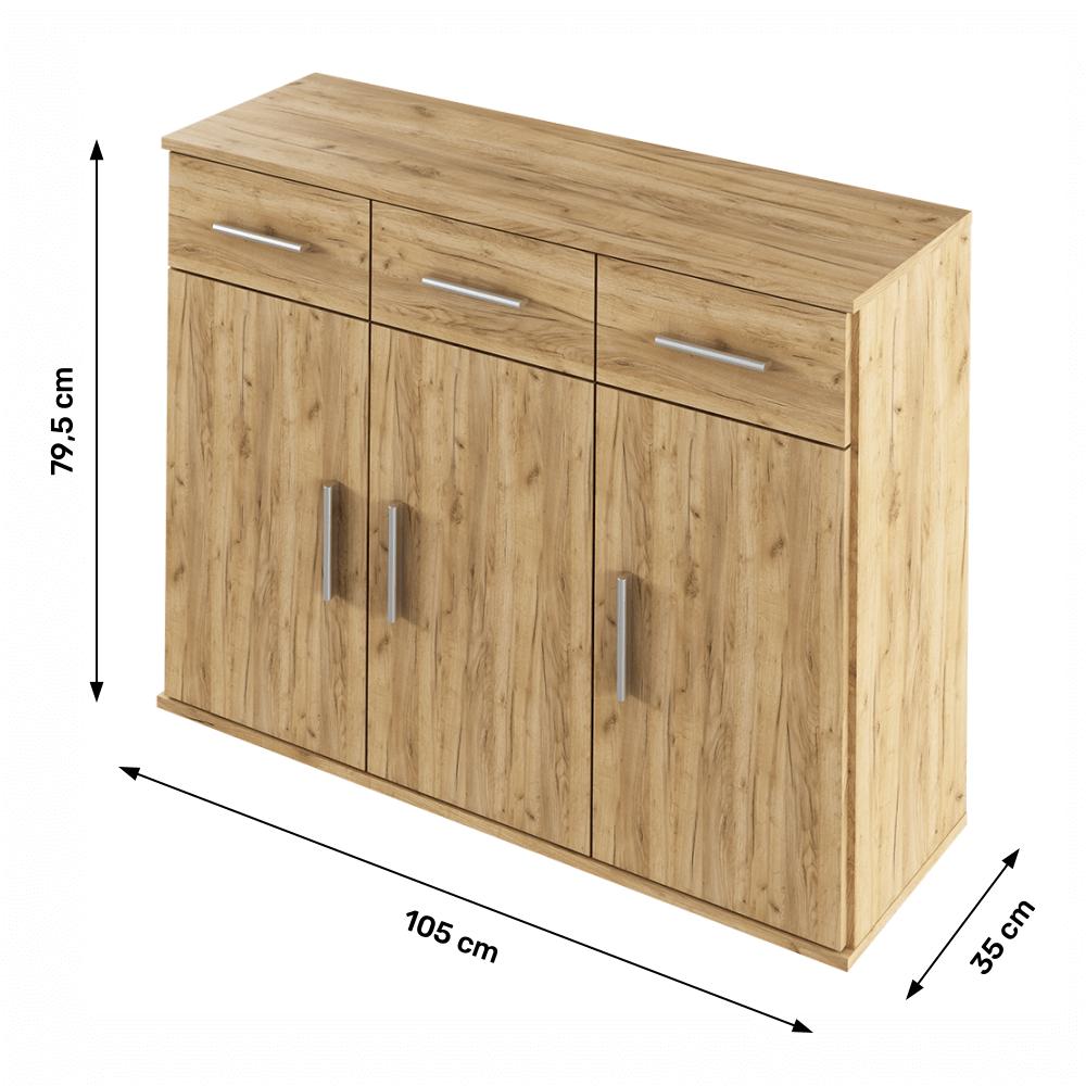 RESITA IV artisan tölgy barna mdf komód