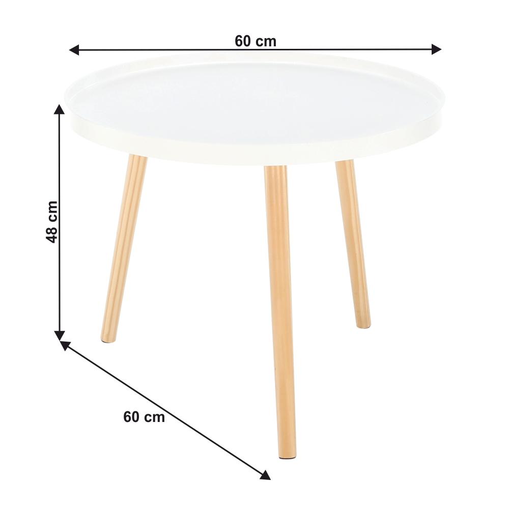 SANSE fehér mdf lerakóasztal