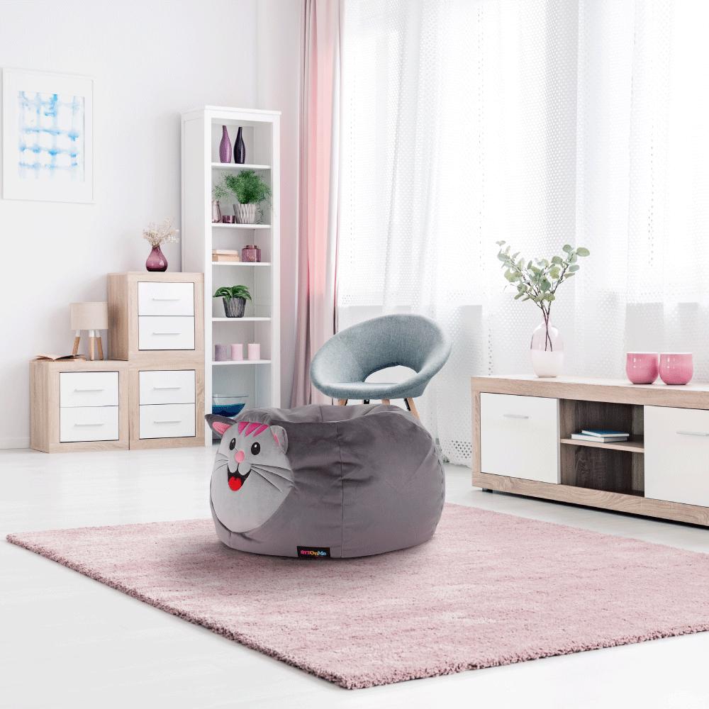 BABY szürke szövet babzsák