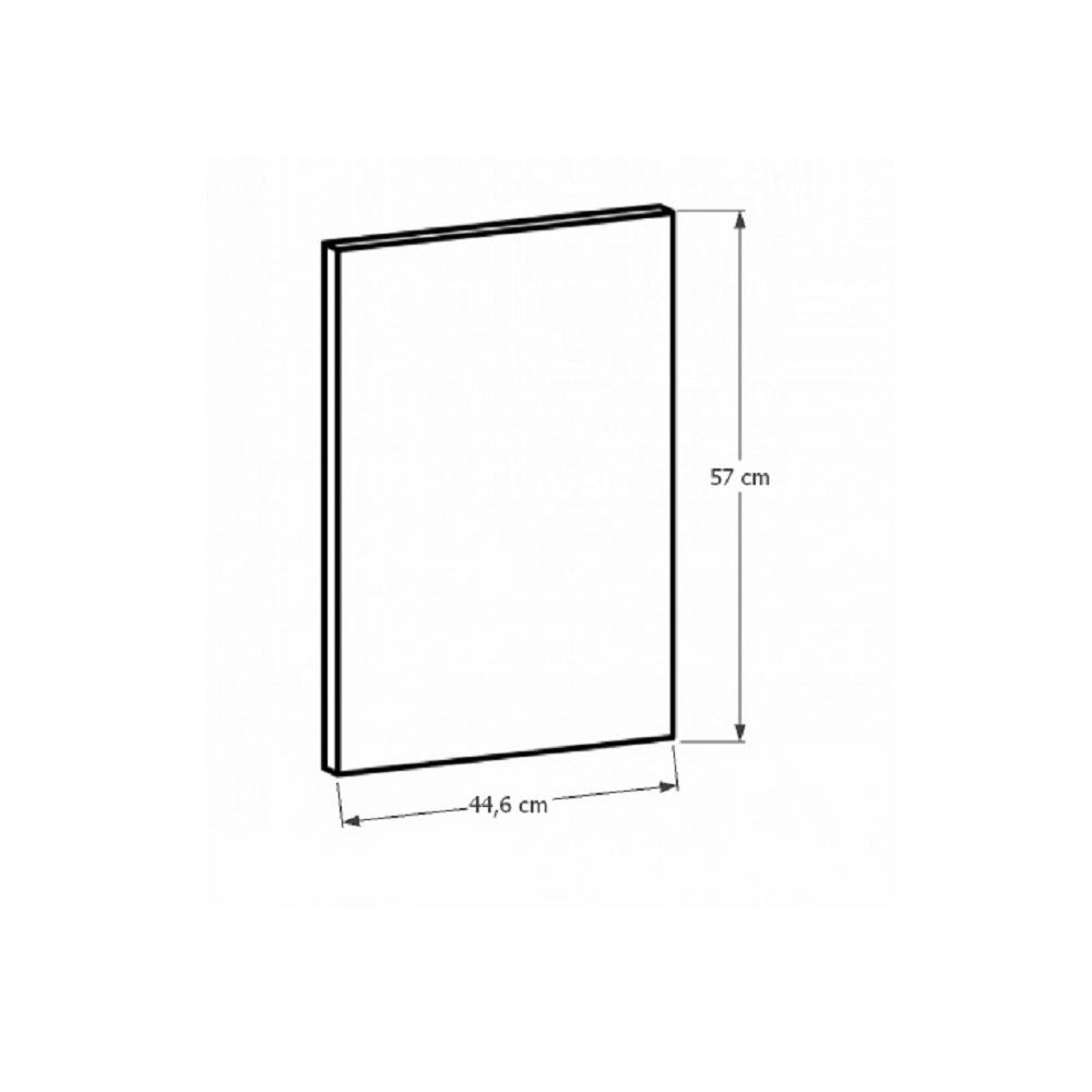 SICILIA fehér mdf mosogatógép előlap 44,6cm