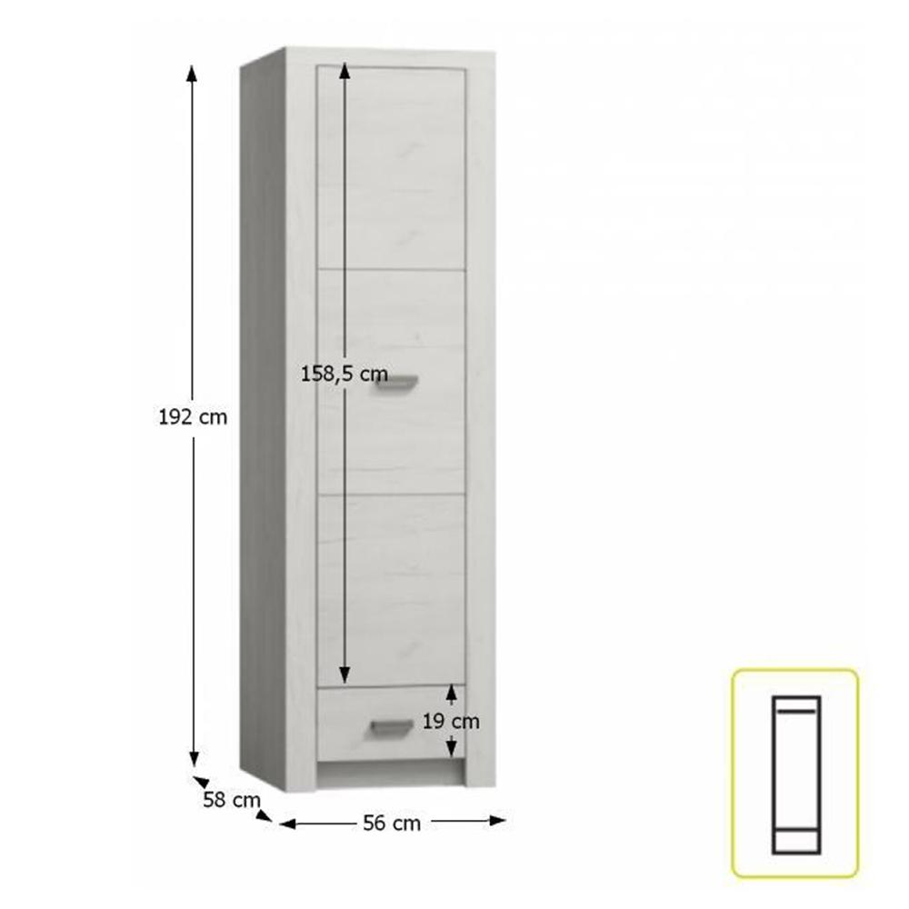 INFINITY fehér mdf szekrény