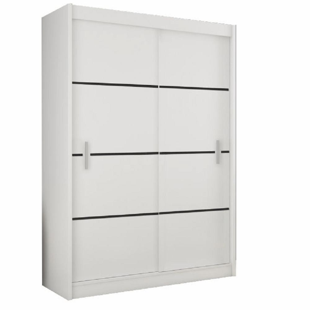 MERINA fehér mdf tolóajtós szekrény 150cm