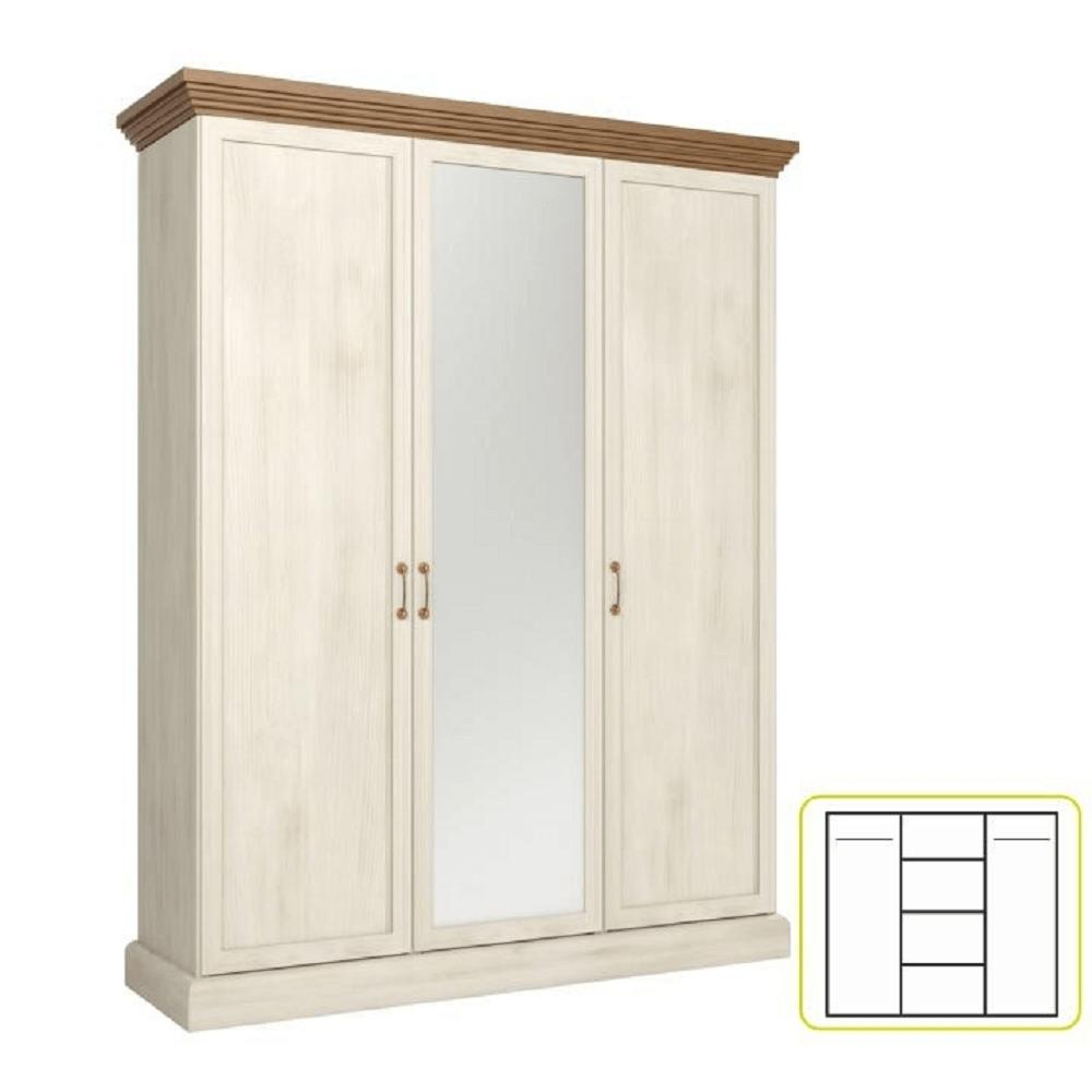 ROYAL III fehér mdf szekrény