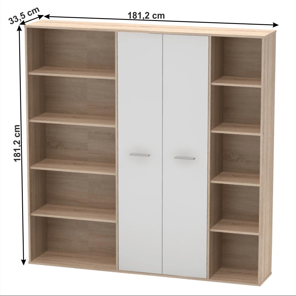 MAURUS fehér mdf szekrény