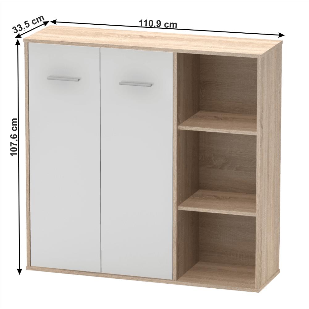 MAURUS fehér mdf komód