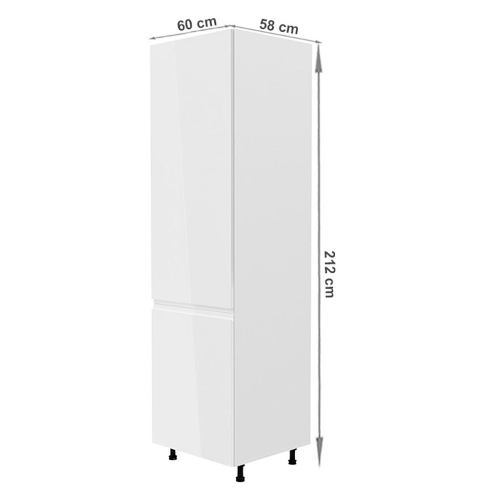 AURORA fehér mdf hűtőgép szekrény balos 60cm