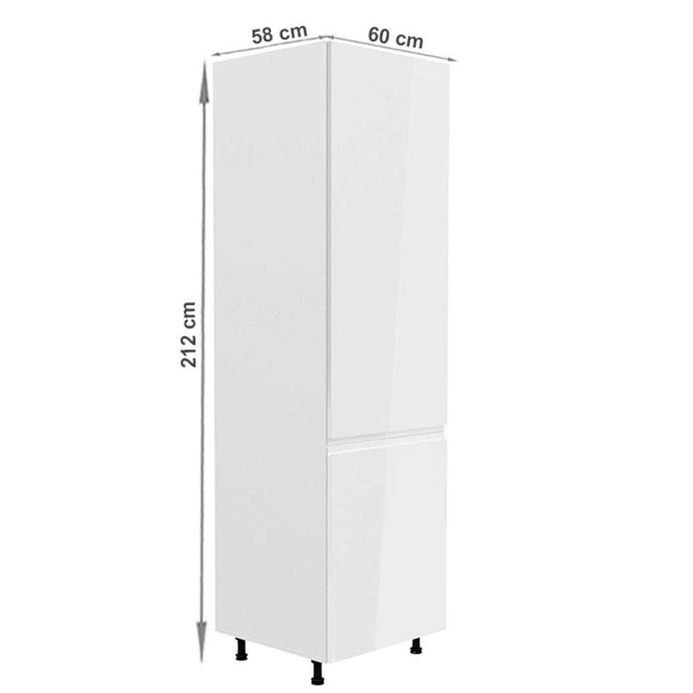AURORA fehér mdf hűtőgép szekrény jobbos 60cm