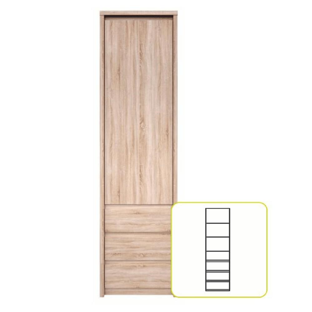 NORTY barna mdf polcok