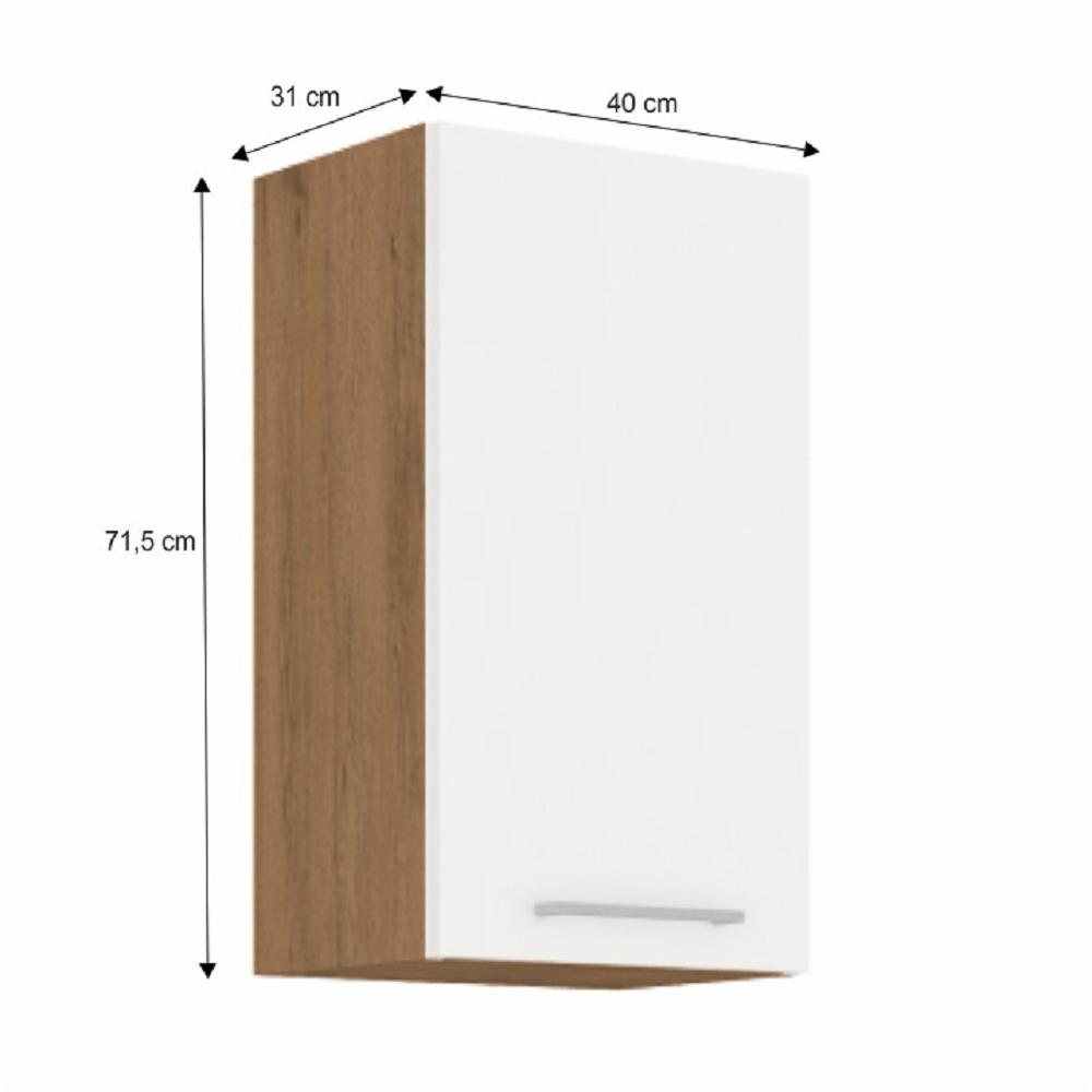 VEGA fehér mdf felső konyhaszekrény 40cm