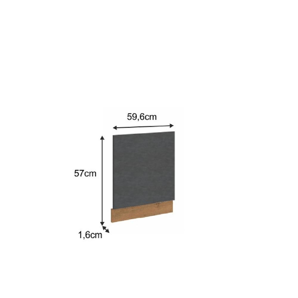 VEGA szürke mdf mosogatógép előlap 59,6cm