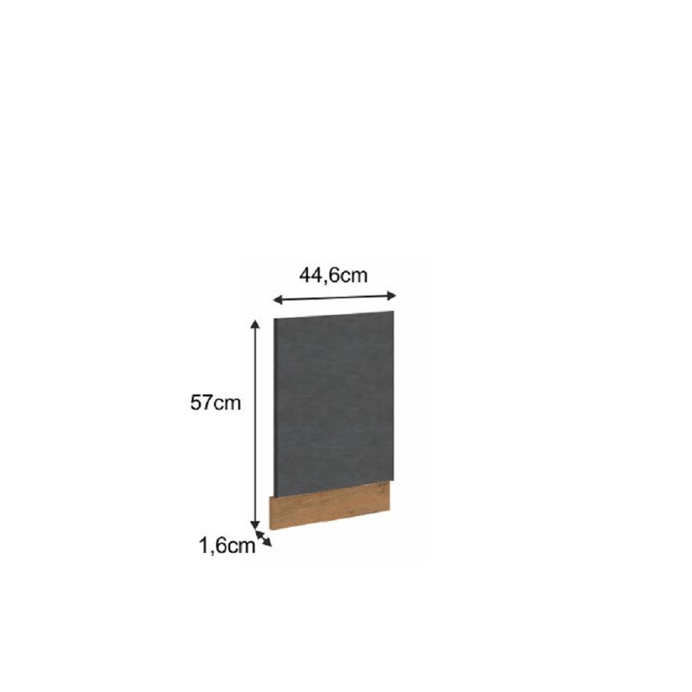 VEGA szürke mdf mosogatógép előlap 44,6cm