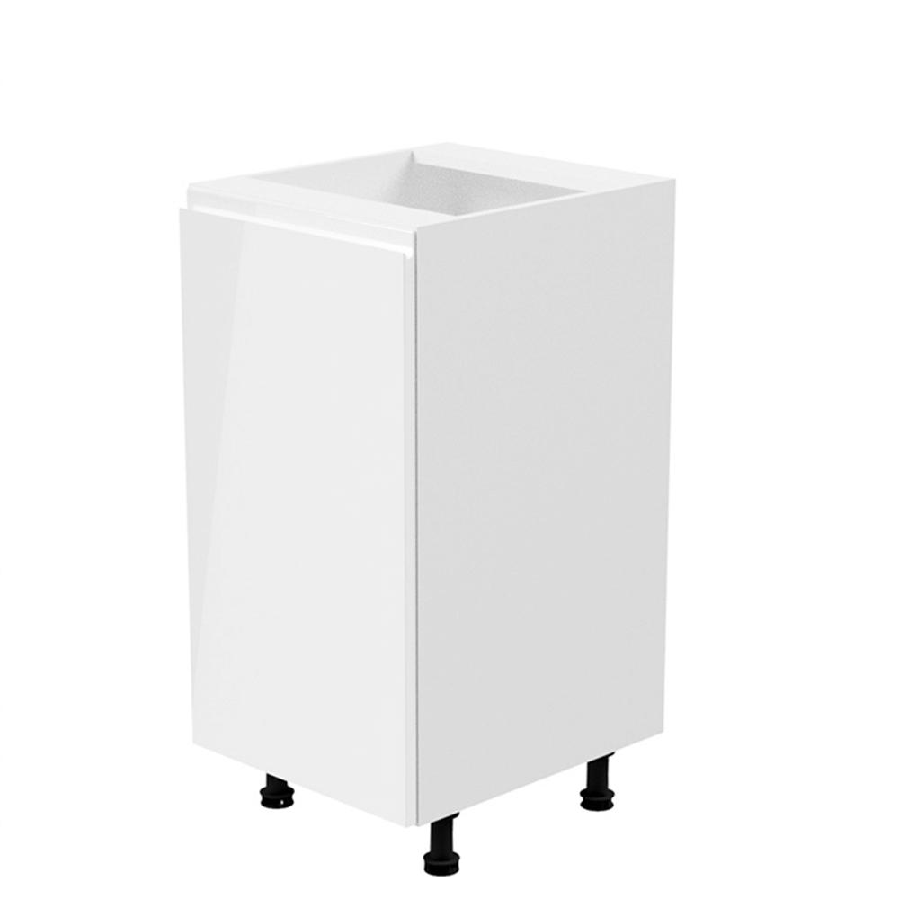 AURORA fehér mdf alsó konyhaszekrény balos 40cm