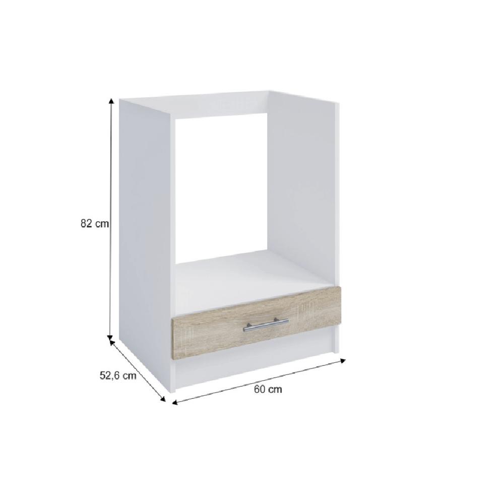FABIANA B bézs mdf alsó konyhaszekrény 60cm