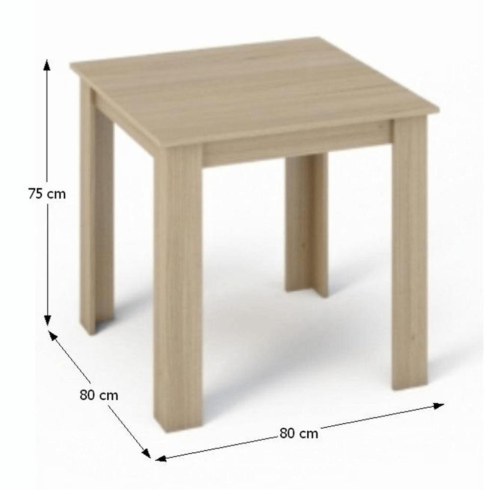 KRAZ barna mdf étkezőasztal 80cm