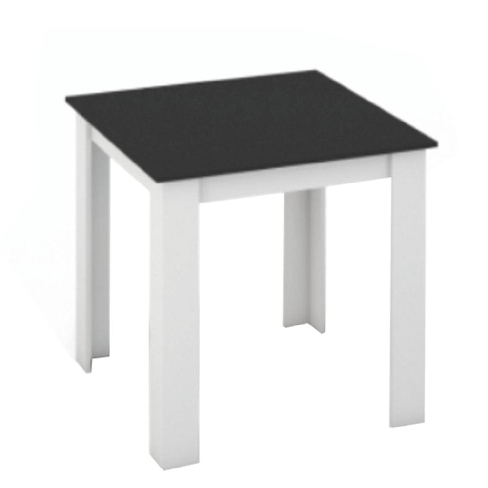 KRAZ fehér és fekete mdf étkezőasztal 80cm