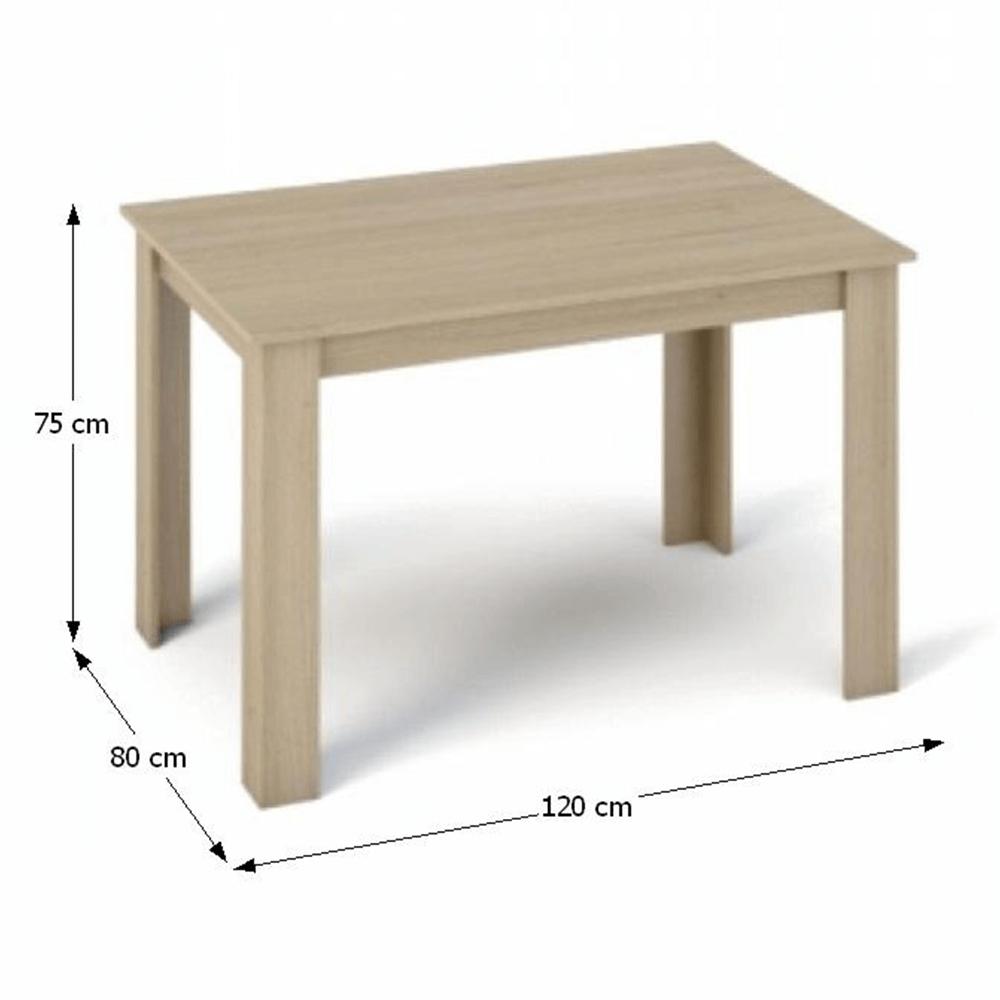 KRAZ barna mdf étkezőasztal 120cm