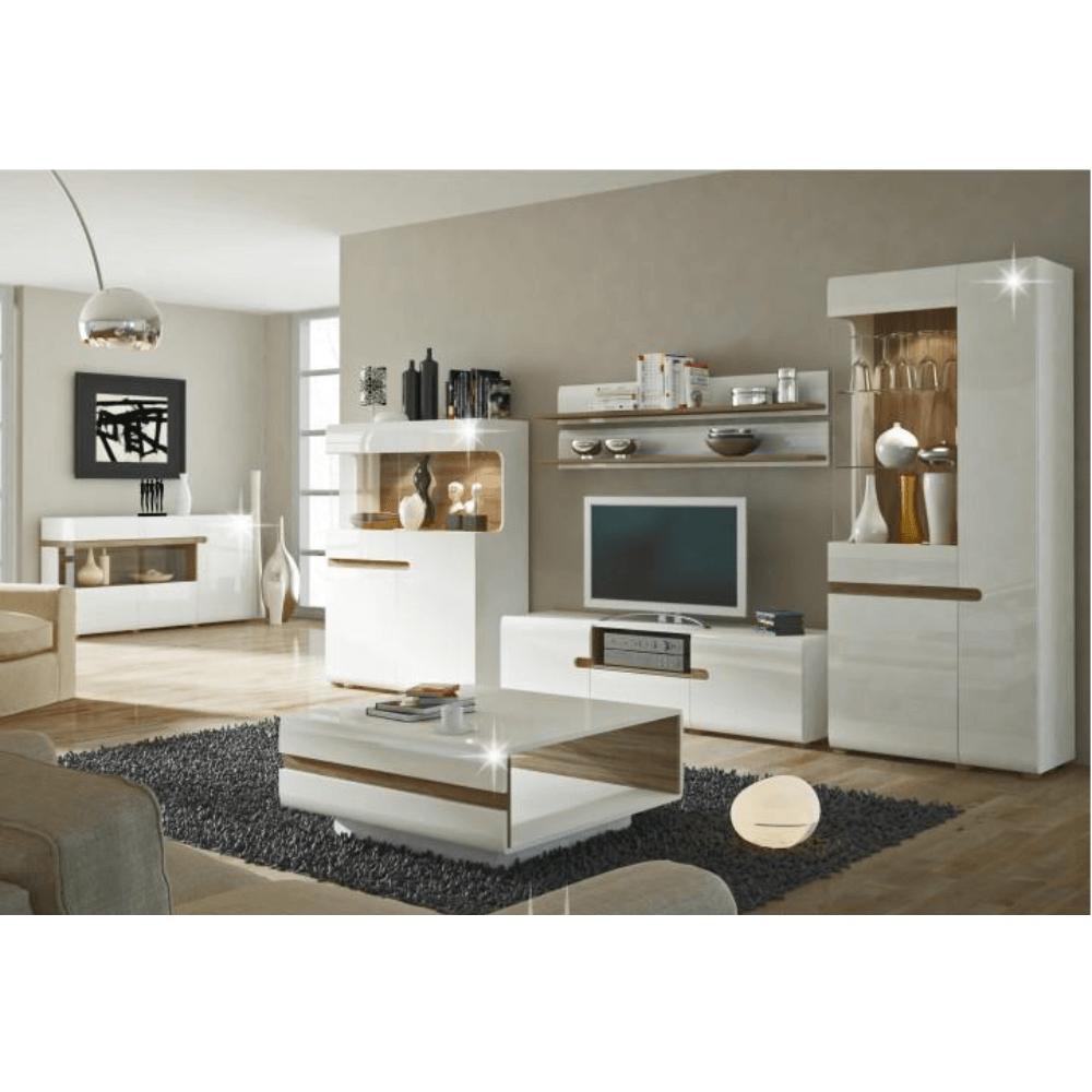 LYNATET fehér mdf vitrin