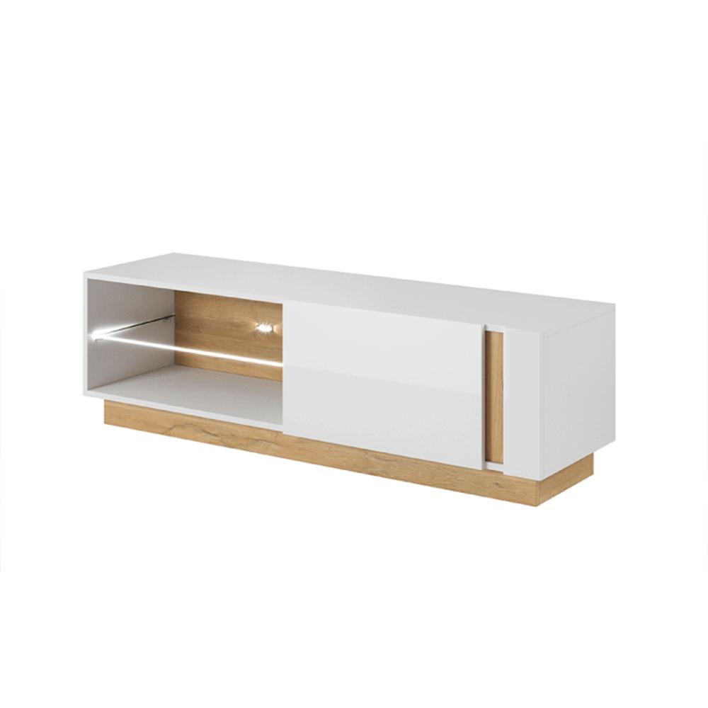 CITY fehér és barna mdf tv szekrény 138 cm