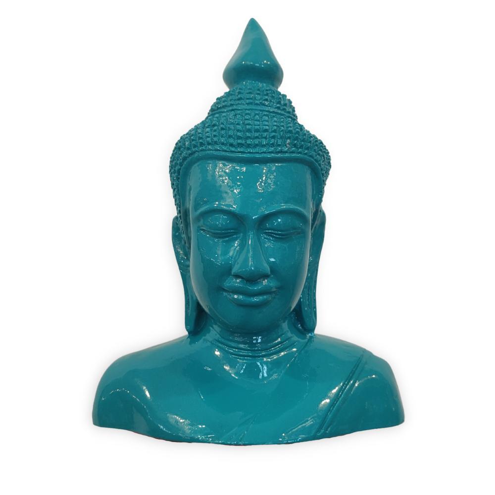 THAI kék Buddha mellszobor