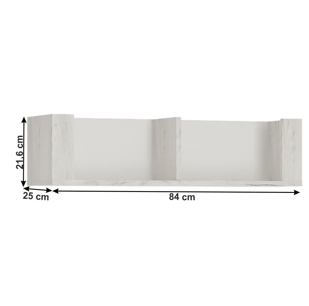 ANGEL fehér mdf polc