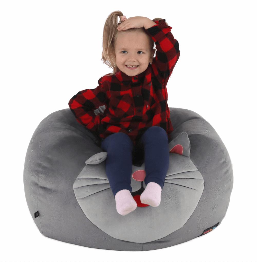 BABY szürke szövet babzsák