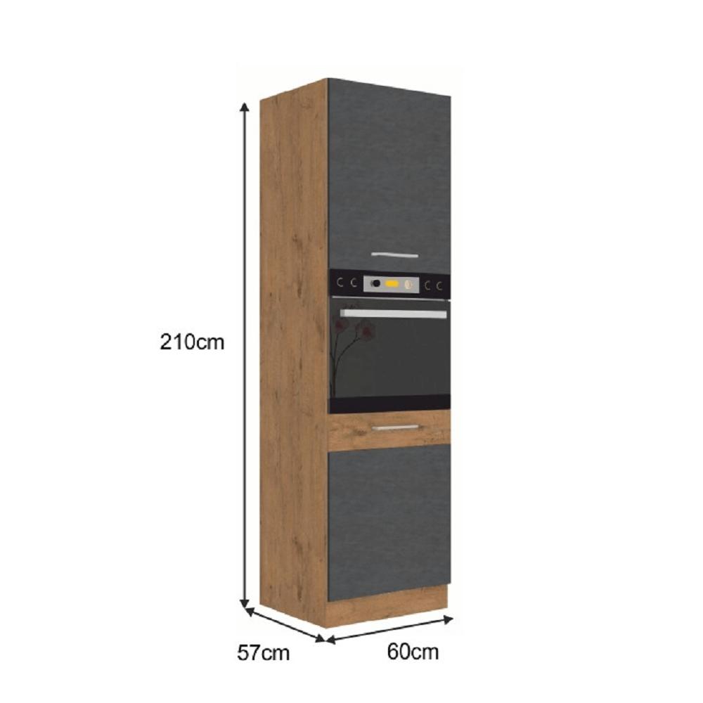 VEGA A szürke mdf álló konyhaszekrény 60cm