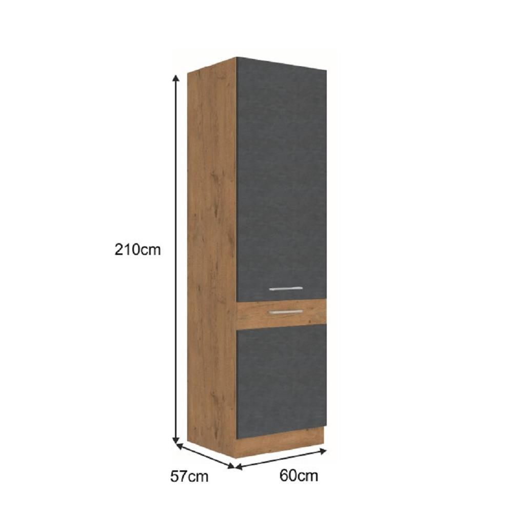 VEGA B szürke mdf álló konyhaszekrény 60cm