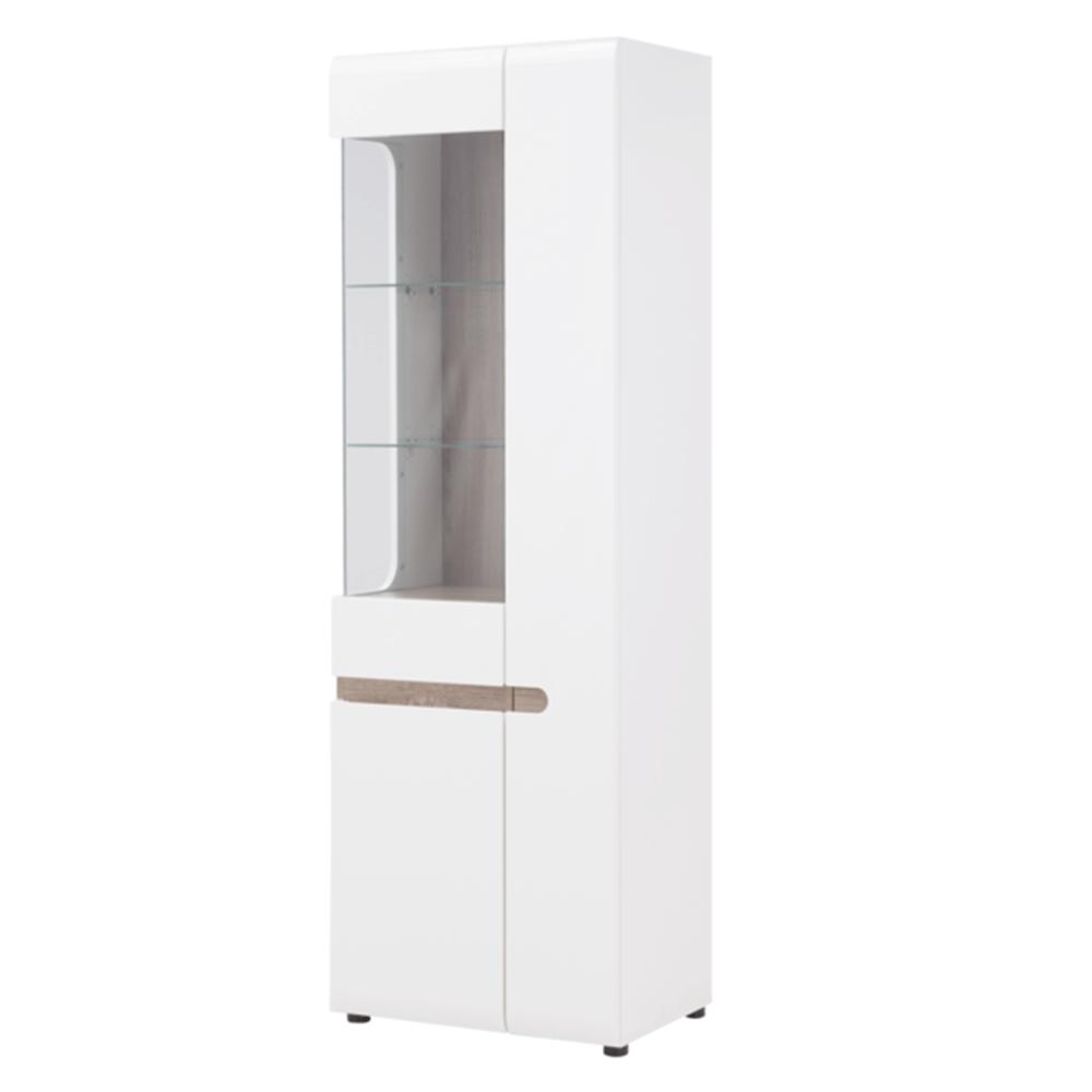 LYNATET II fehér mdf vitrin