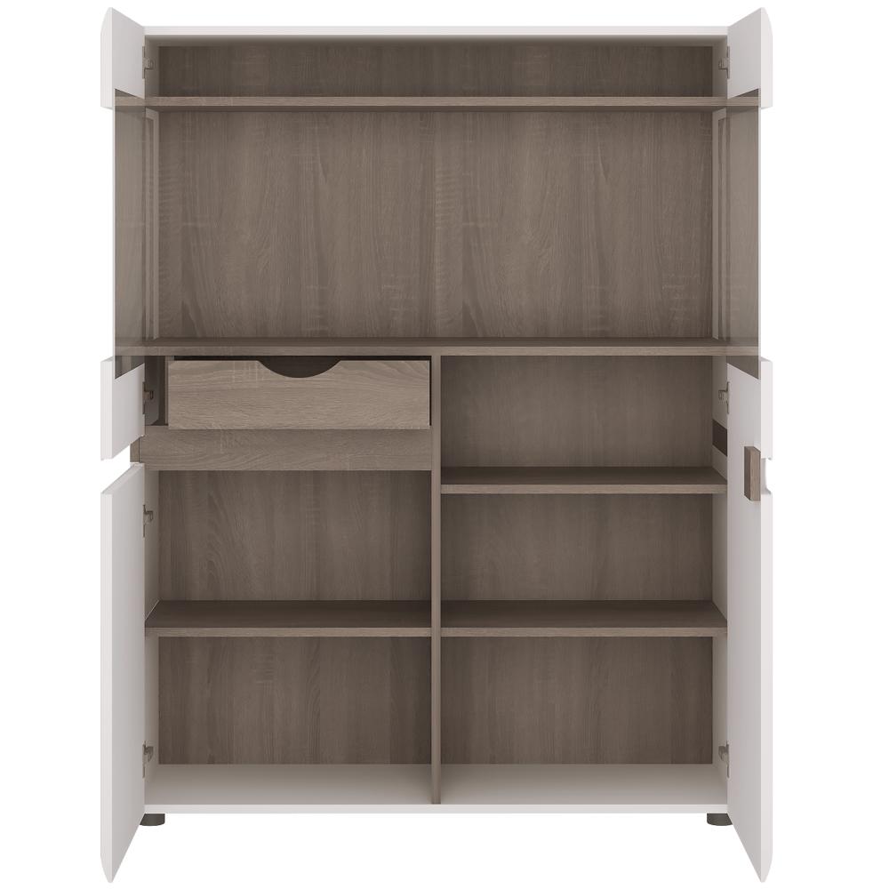 LYNATET fehér mdf vitrin