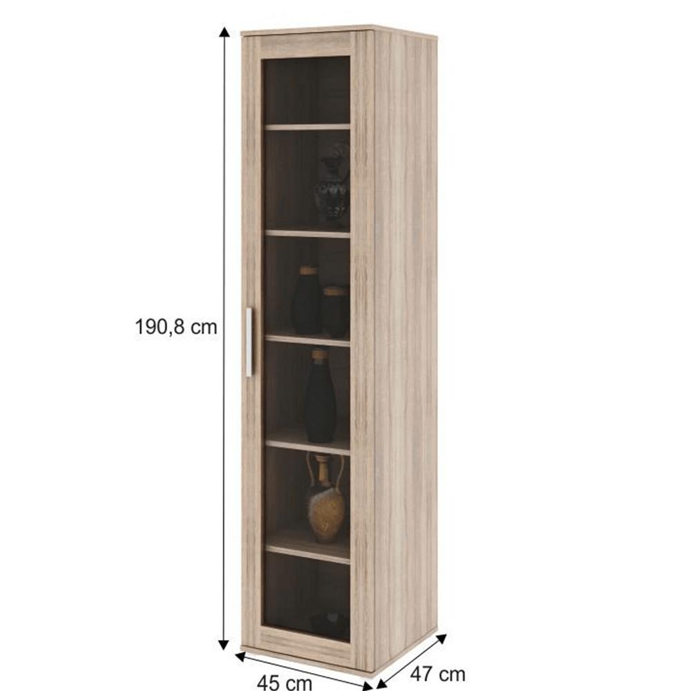 DUNAJ barna mdf vitrin