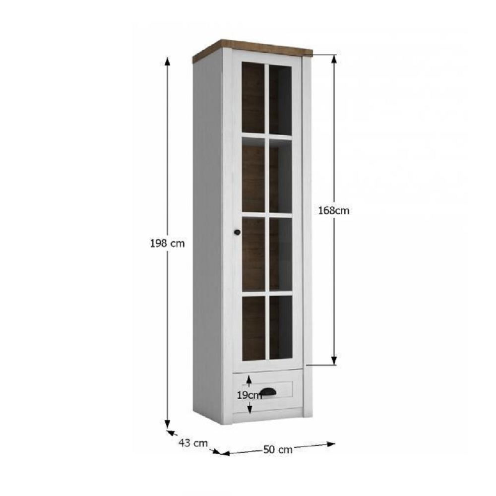 PROVANCE B barna mdf vitrin