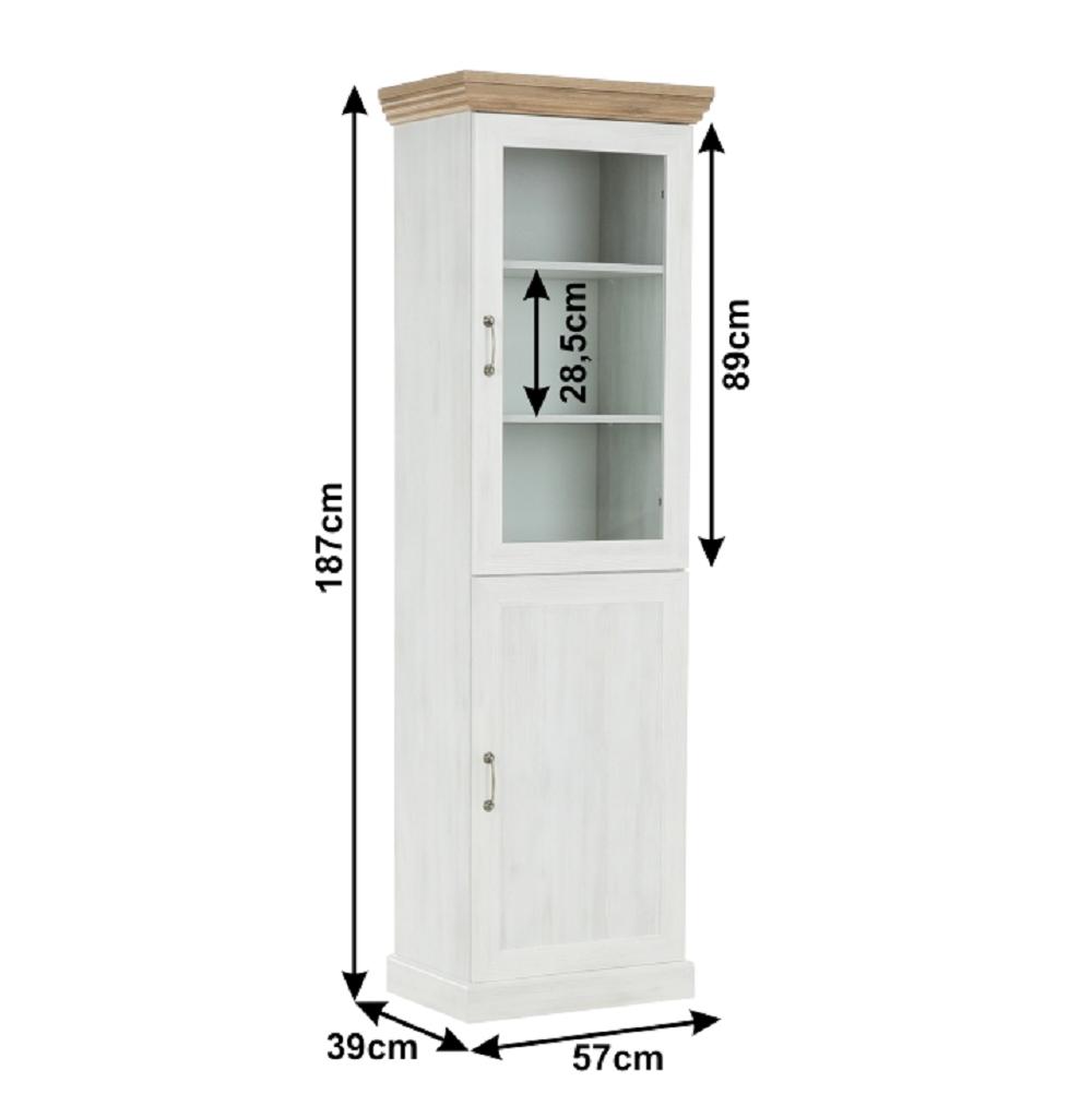 ROYAL fehér mdf vitrin