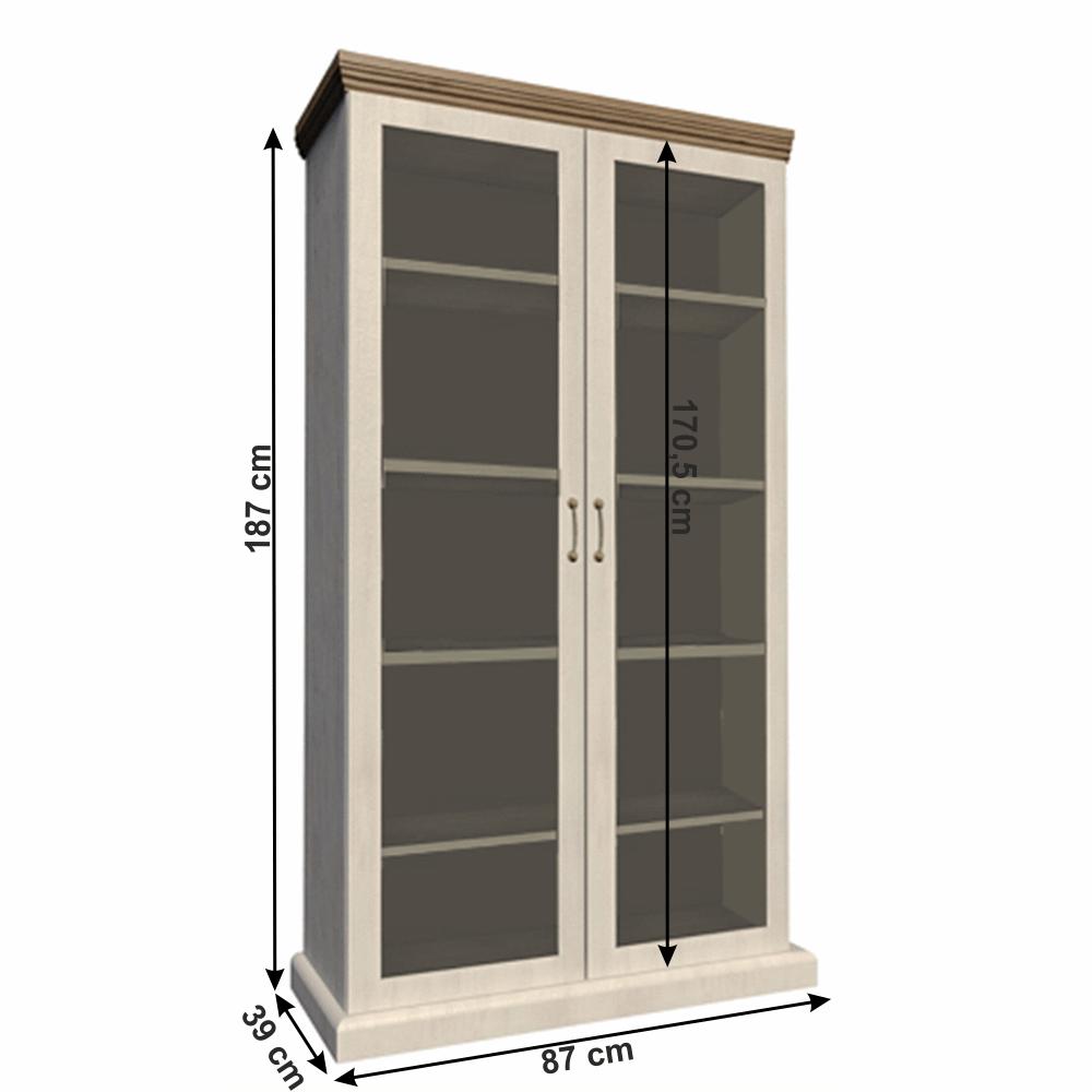 ROYAL IV fehér mdf vitrin
