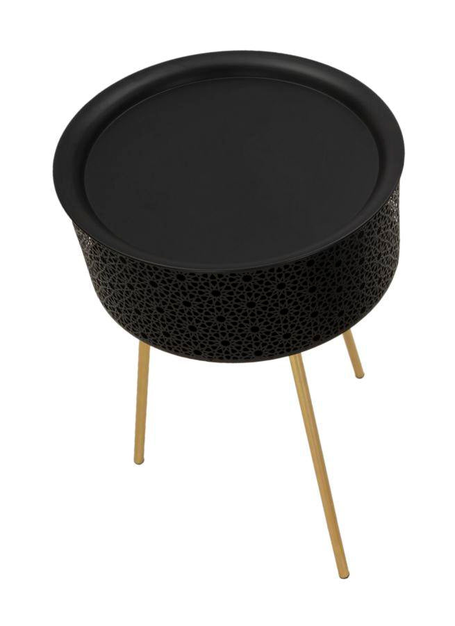 BLACKY fekete lerakóasztal 65 cm