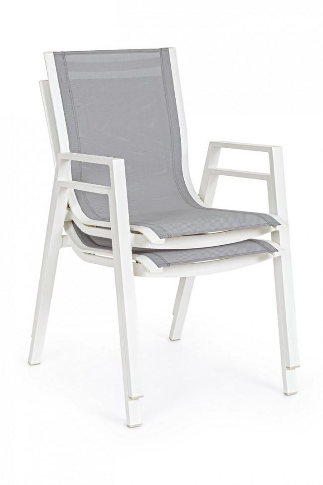 PELAGIUS fehér kerti szék