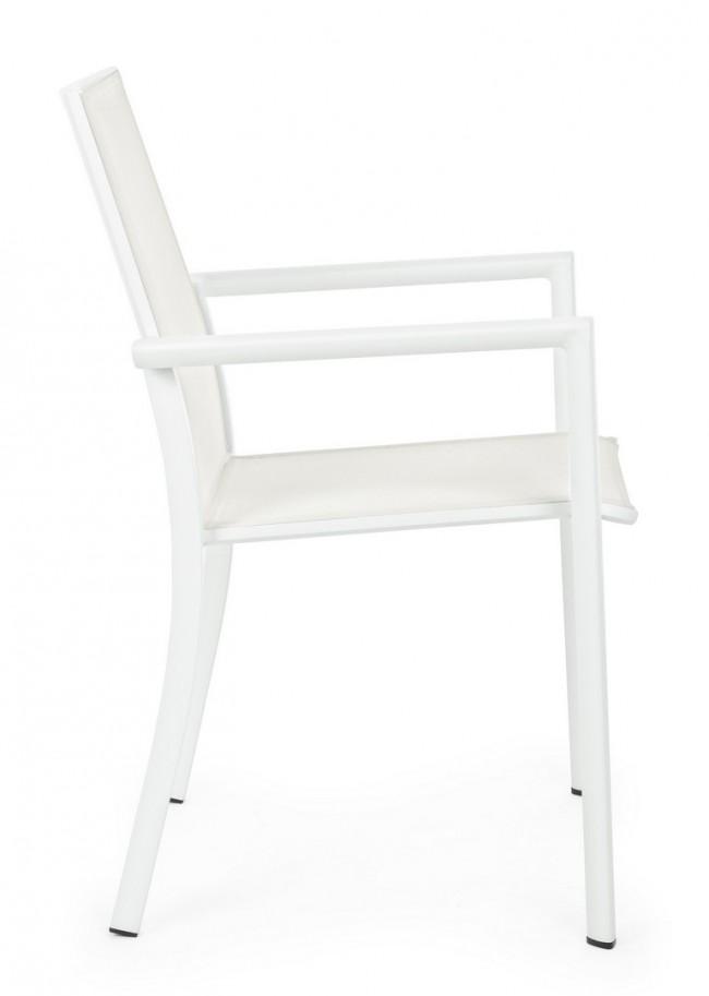 KONNOR fehér kerti szék