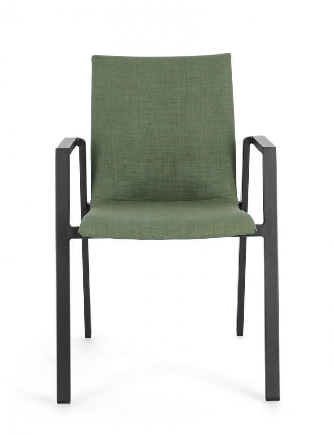 ODEON zöld kerti szék
