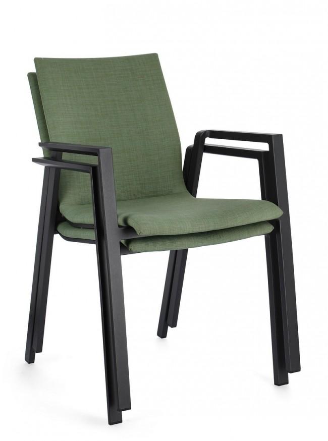 ODEON zöld kerti szék