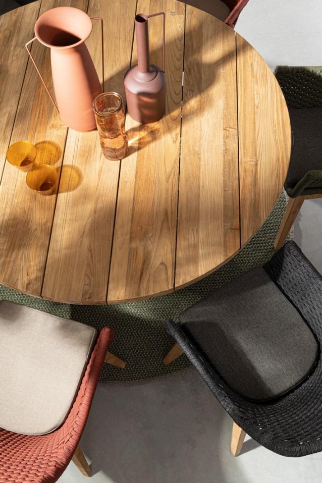 FENTON barna teakfa étkezőasztal 150 cm