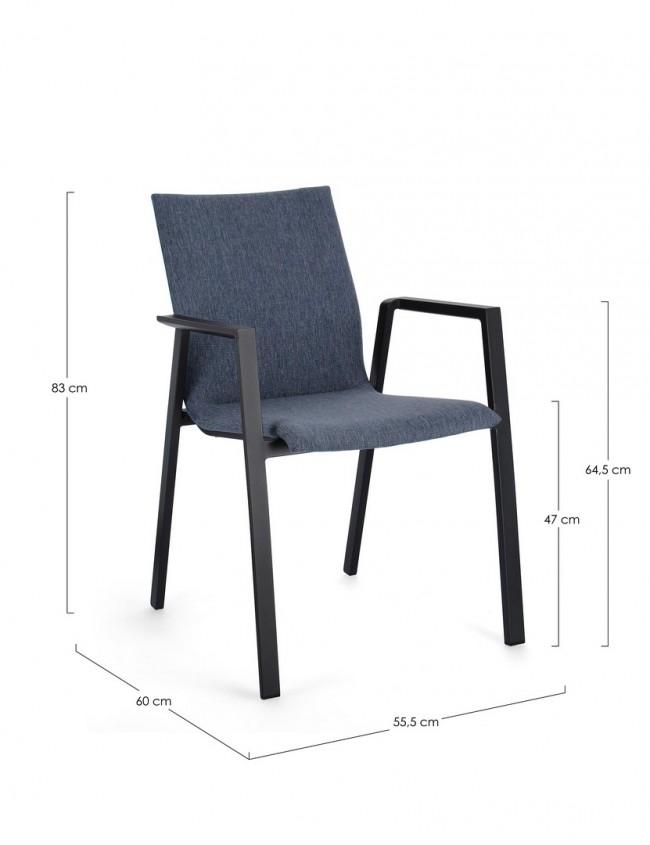 ODEON kék kerti szék