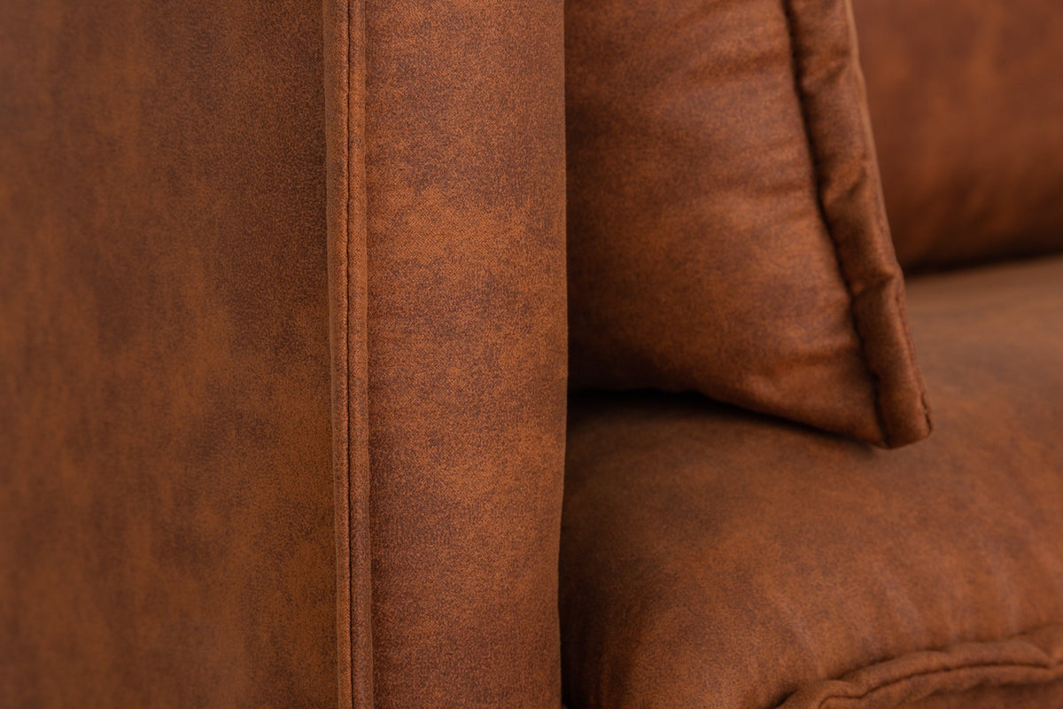 ROCCO barna mikroszálas kanapé