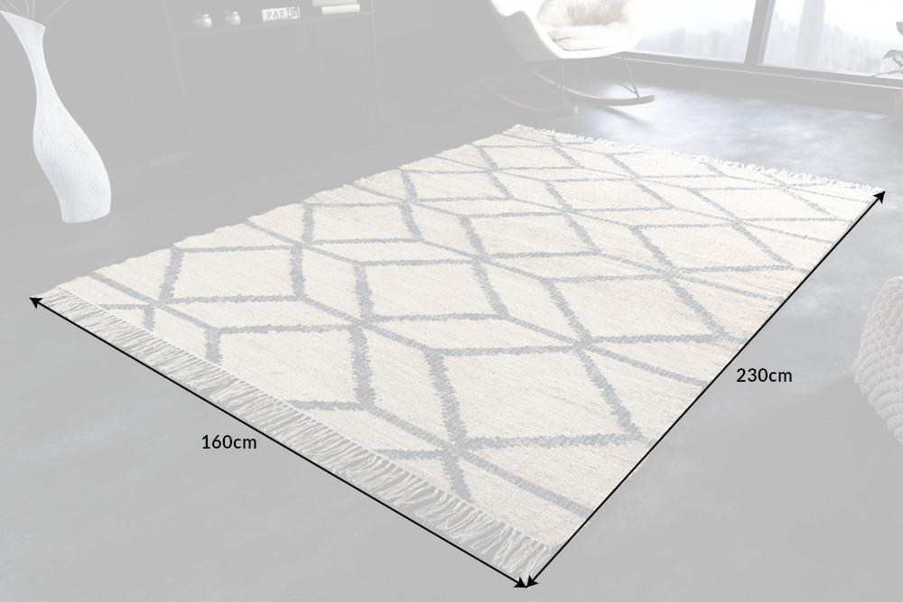 GALERIA bézs kender szőnyeg 230x160 cm