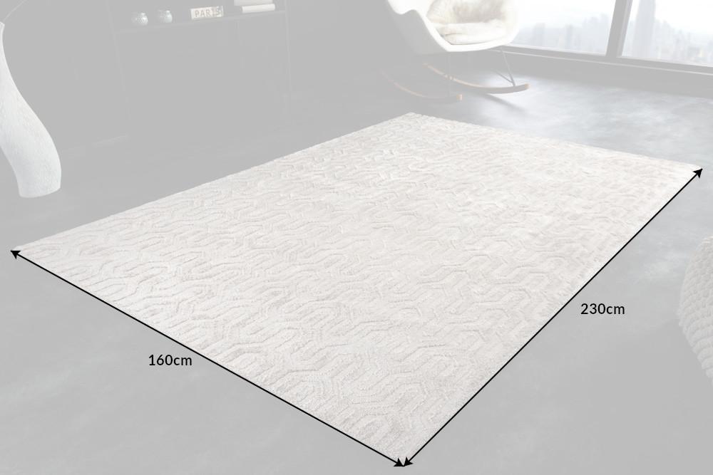 ELEGANCIA bézs viszkóz szőnyeg 230x160 cm