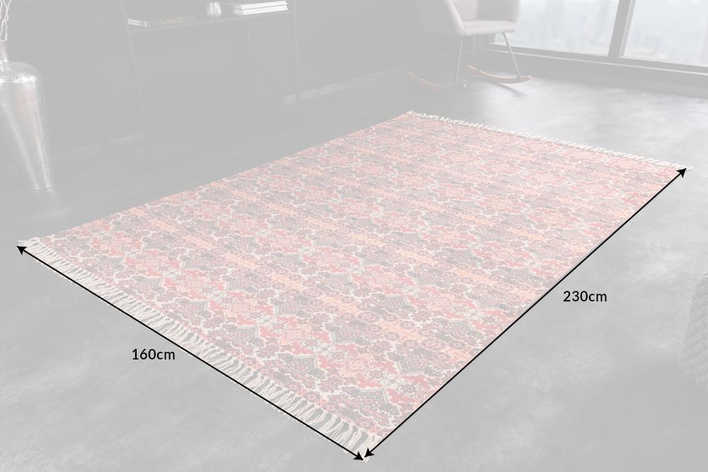 TRIBE piros 100% pamut szőnyeg 230x160 cm
